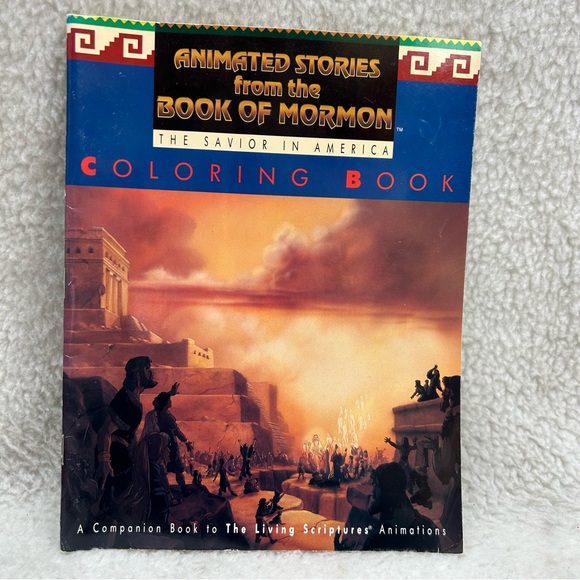 Animated Stories from the Book of Mormon 5 paperbook set coloring books 1991 vtg - Picture 7 of 12